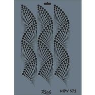Rich New Seri N-572 35 x 25 cm Stencil