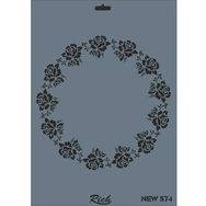 Rich New Seri N-574 35x25 cm Stencil