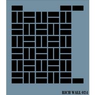 Rich WALL-024 50x70 cm Duvar Stencil Boyama Şablonu