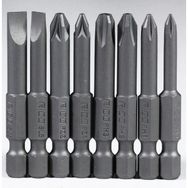 Rico 005-KK1130 PH+PZ+SL 8 Parça 50 mm Yıldız Düz Bits Uç Seti