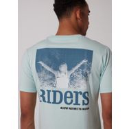 Riders By Lee L231712303 Bisiklet Yaka Su Yeşili Erkek T-shirt