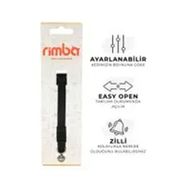 Rimba 22-30 cm 10 mm Siyah Zilli Kolay Açılabilen Kedi Boyun Tasması