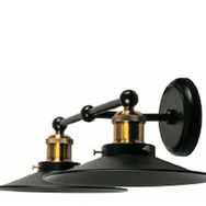 Riolight Retro Siyah İkili Metal Aplik