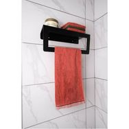 Risingmaber Mat Siyah Metal Havlu Askısı