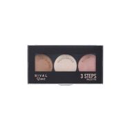Rival Loves Me 3 Steps 10 gr Kontur Highlighter Blush 3 İn 1 Set