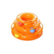River World Turuncu Eğleneli 3 Katlı Kedi Oyuncağı