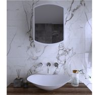 Rivomo Beyaz Dekoratif Üst Modülü Yok Banyo Dolabı