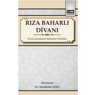 Rıza Baharlı Divanı - Abdulkadir Atıcı