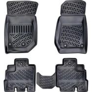 Rizline 3D Siyah Jeep Wrangler Rubicon 2017+ Paspas