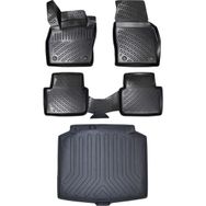 Rizline 3D Skoda Scala 2020 Siyah Paspas + Bagaj Havuzu Seti