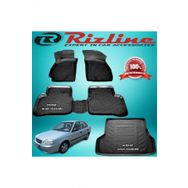 Rizline Accent Admire Siyah 2003-2006 Arası 4 Parça 3D Paspas+Bagaj Havuzu
