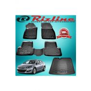 Rizline Astra J Siyah Sedan 2012-2019 Arası 3D Paspas + Bagaj Havuz Set