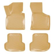 Rizline Audi A3 2003-2012 Uyumlu 3D Havuzlu Bej Paspas