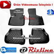 Rizline Audi A3 HB 2003 - 2012 Arası Siyah 3D Havuzlu Paspas