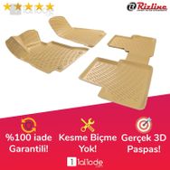 Rizline Audi A4 2001-2008 Bej 3D Havuzlu Paspas