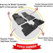 Rizline Audi A4 B5 1995-2001 3D Siyah Kokusuz Havuzlu Paspas Takımı