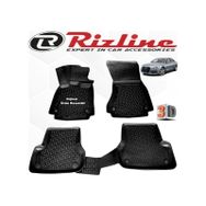 Rizline Audi A6 2011 - 2014 Arası Siyah 3D Havuzlu Paspas