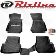 Rizline Audi A7 2014 - 2020 Arası Siyah 4'lü Set 3D Havuzlu Paspas