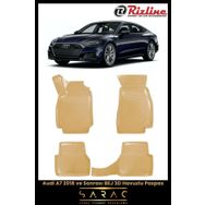 Rizline Audi A7 2021 Model Bej 3D Havuzlu Paspas
