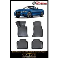 Rizline Bmw 4 Serisi F33 2013 Model Siyah 3D Havuzlu Paspas