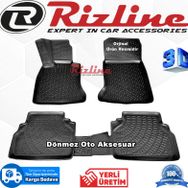 Rizline Bmw E60 5 Serisi 2005 2012 Siyah 3D Havuzlu Paspas
