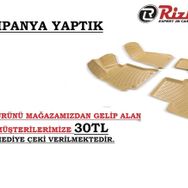 Rizline Bmw E90 2006-12 Bej 3d Havuzlu Paspas
