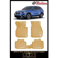 Rizline Bmw X1 2021 Model Bej 3D Havuzlu Paspas
