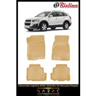 Rizline Chevrolet Captiva 2009 Model Bej 3D Havuzlu Paspas