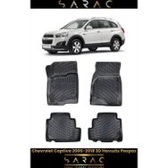 Rizline Chevrolet Captiva 2018 Siyah 3D Havuzlu Paspas