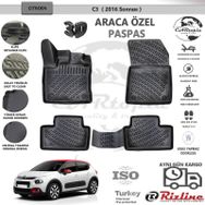 Rizline Citroen C3 2016 Sonrası Siyah Rizline Paspas