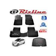 Rizline Citroen C3 3D Paspas + 3D Bagaj Havuzu HB 2009-2016 Arası Siyah Set