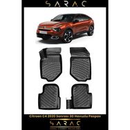 Rizline Citroen C4 2021 Model 3D Havuzlu Paspas