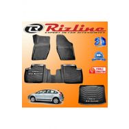 Rizline Citroen C4 3D Paspas + 3D Bagaj Havuzu HB 2004-2010 Arası Siyah Set