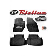Rizline Citroen C4 HB 2011 - 2017 Arası 4 Parça Set Siyah 3D Havuzlu Paspas