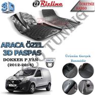 Rizline Dacia Dokker 2013 Sonrası Siyah Bagaj Havuzu Paspası
