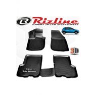 Rizline Dacia Sandero Stepway 2012 - 2020 Arası Siyah 4 Parça Set 3D Havuzlu Paspas