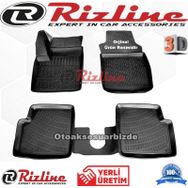 Rizline Fiat 500 C 3D 2010-2020 Arası Siyah Havuzlu Paspas