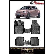 Rizline Fiat 500 Elektrikli 2024 Model 3D Havuzlu Paspas