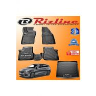 Rizline Fiat Egea 3D Paspas + 3D Bagaj Havuzu HB 2015-2020 Arası Siyah Set