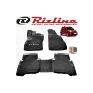 Rizline Fiat Fiorino 2007 - 2019 Arası Siyah 4 Parça Set 3D Havuzlu Paspas