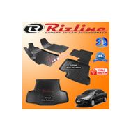 Rizline Fiat Linea 3D Paspas + 3D Bagaj Havuzu 2007-2018 Arası Siyah Set