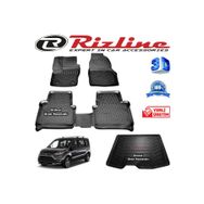 Rizline Ford Connect 3D Paspas + 3D Bagaj Havuzu 2014-2020 Arası Siyah Set