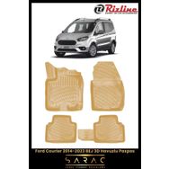 Rizline Ford Courier 2023 Model Bej 3D Havuzlu Paspas
