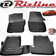 Rizline Ford Focus 4 HB 2015 - 2018 Arası Siyah 4 Parça Set 3D Havuzlu Paspas
