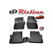 Rizline Ford Focus 4 HB 2015 - 2018 Arası Siyah 4'lü Set 3D Havuzlu Paspas