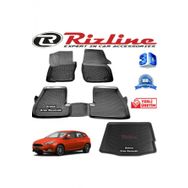 Rizline Ford Focus 4 Hb 2015-2018 Arası Sıyah Set 3D Paspas + 3D Bagaj Havuzu