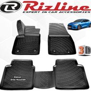 Rizline Ford Focus 5 HB 2019 Sonrası Son Kasa Siyah 4 Parça Set 3D Havuzlu Paspas