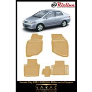 Rizline Honda City 2006 Model Bej 3D Havuzlu Paspas