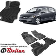 Rizline Honda Civic 2006-2012 3D Havuzlu Paspas