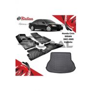 Rizline Honda Civic Sedan 2001-2005 Uyumlu Paspas ve Bagaj Havuzu Set